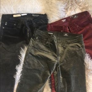 3 pairs of super skinny AG cords.